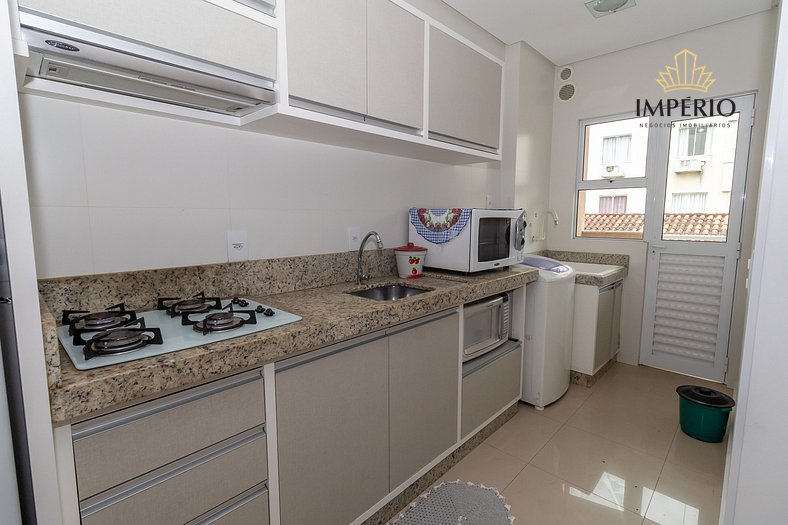 449 - Lindo Apartamento de 3 dormitórios á 100m da praia de